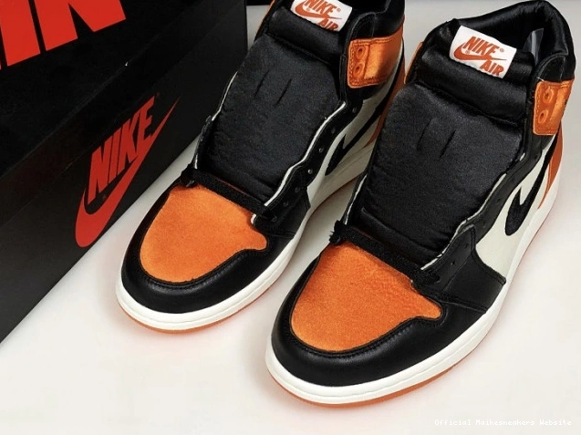 Official Maikesneakers Air 1 Backboard Jordan Satin Womens Retro AV3725-010 Shattered 0806